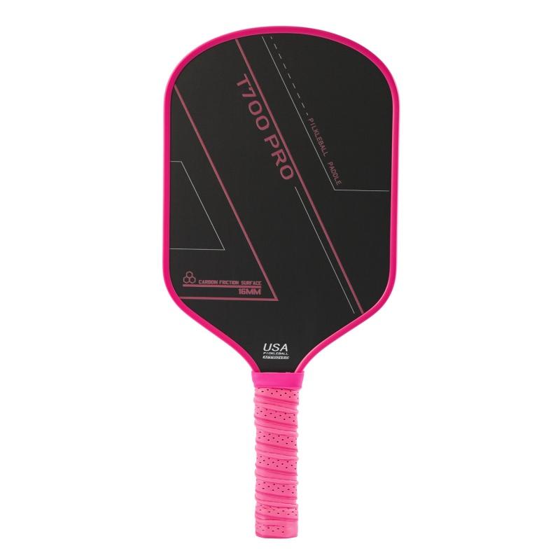 Rose red T700 Carbon Fiber Cloth Texture Pickleball Paddles
