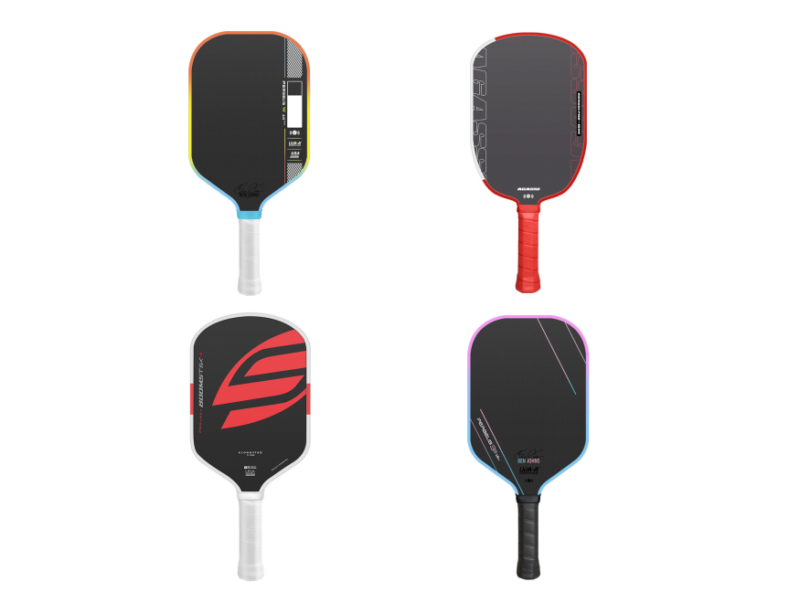 Collection of top-tier professional pickleball paddles featuring popular signature models used by pro athletes