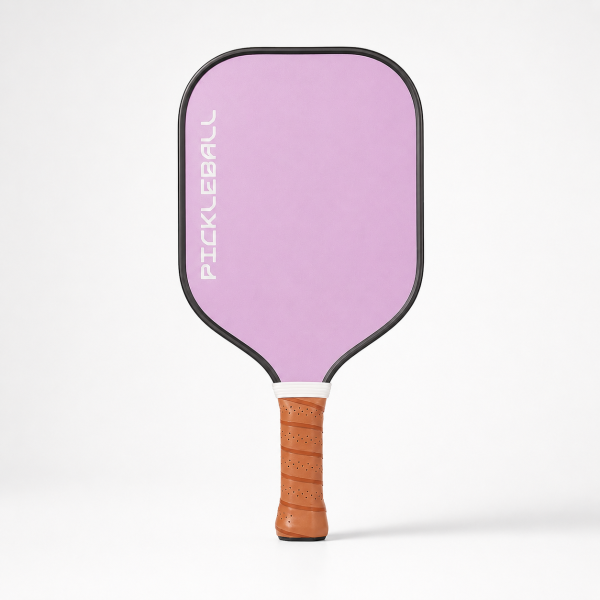 Fiberglass Pickleball Paddle - 16mm Defensive, Lilac Purple Solid Black Edge Hero Shot