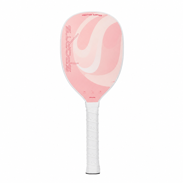 Rawvanta pink sweet spot training pickleball paddle with carbon fiber face and 180mm extended handle