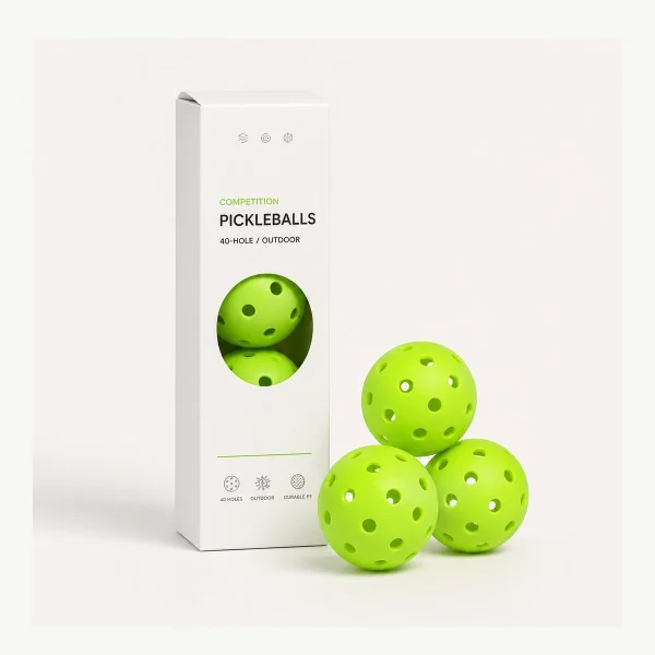 Competition 40-Hole PE Rotational Molded Pickleball Balls - AI generated product suite image 1