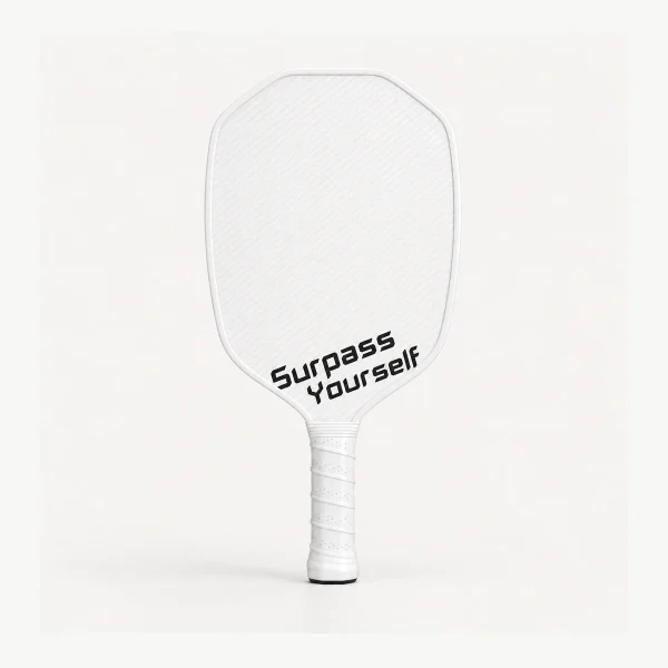 GEN2 All-White Carbon Fiber Pickleball Paddle - AI generated product suite image 1