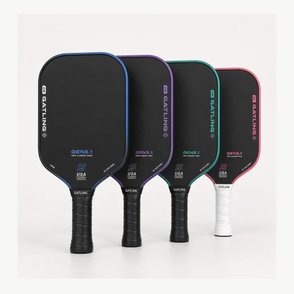GATLING GEN5.1 T800 Carbon Fiber Pickleball Paddle - AI generated product suite image 1